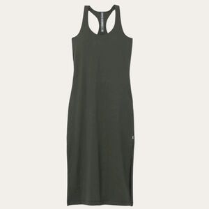Vuori Halo Racerback Midi Tank Dress | Kale Green | XS